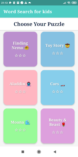 Word Search for Kids ekran görüntüsü