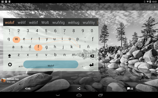 Wolof Keyboard plugin ekran görüntüsü