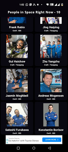People in Space Right Now ekran görüntüsü