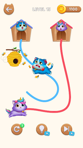 Cat Rush - Draw to Home ekran görüntüsü