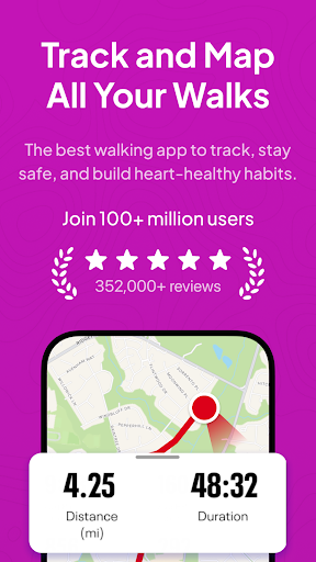 Map My Walk: Walking Tracker ekran görüntüsü