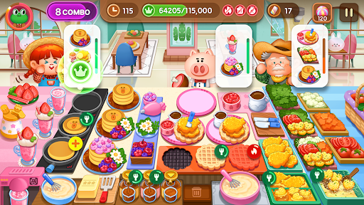 LINE CHEF A cute cooking game! ekran görüntüsü