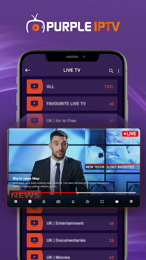 Purple Mobile - IPTV Player ekran görüntüsü