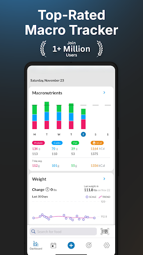 MacrosFirst - Macro Tracker ekran görüntüsü