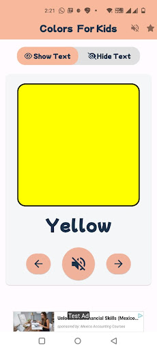 Color flashcard for kids ekran görüntüsü