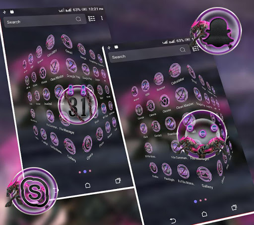 Abstract Horse Launcher Theme ekran görüntüsü