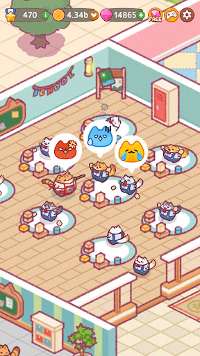 Cat School : Idle Cute Tycoon ekran görüntüsü