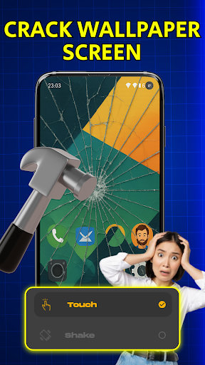 Broken Screen: Wallpaper 4K ekran görüntüsü