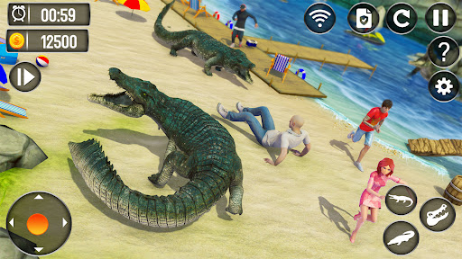 Kızgın Timsah Saldırısı Sim 3D ekran görüntüsü