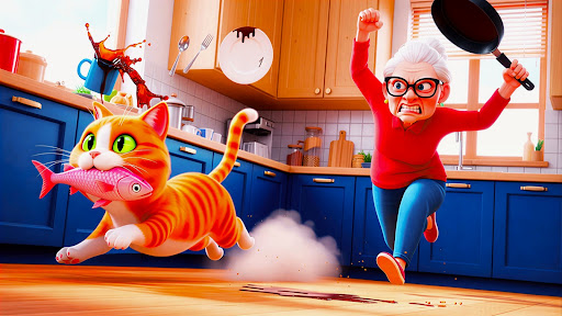 Kitty Vs Granny House Prank ekran görüntüsü