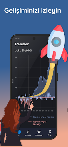 Sleep as Android: Uyku takibi ekran görüntüsü