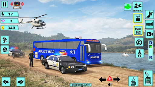 Polis Otobüsü Oyunları 3d ekran görüntüsü