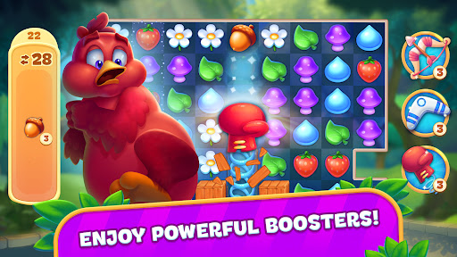 Brave Birds: Match 3 Puzzle ekran görüntüsü