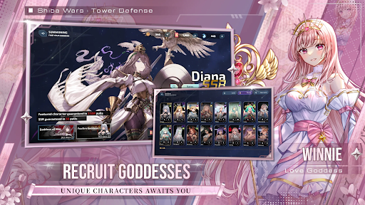 Shiba Wars: Goddess Link TD ekran görüntüsü