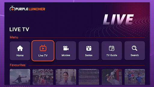 Purple Launcher - IPTV Player ekran görüntüsü