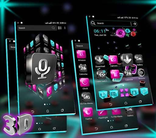 3D Icon Launcher Theme ekran görüntüsü