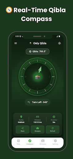 Qibla Finder: Only Qibla ekran görüntüsü