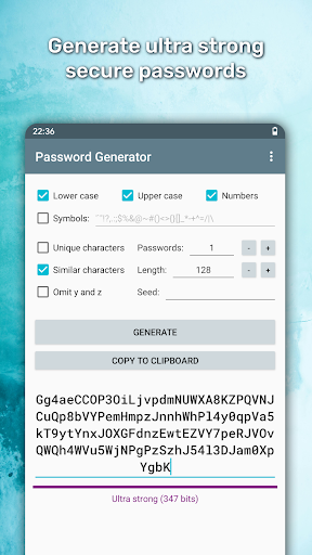 Password Generator ekran görüntüsü