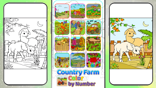 Country Farm Color by Number ekran görüntüsü