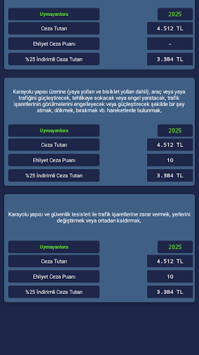 Otoyol Köprü Geçiş Ücretleri ekran görüntüsü