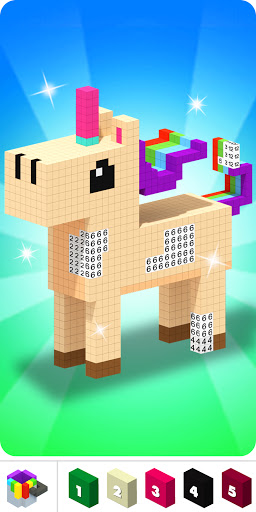 Voxly: 3D Coloring Book. ekran görüntüsü