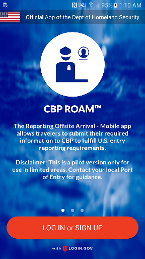 CBP ROAM ekran görüntüsü
