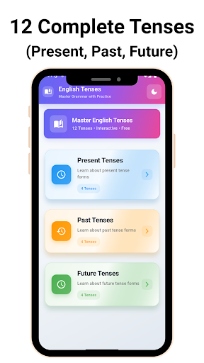 Tenses with Exercise ekran görüntüsü
