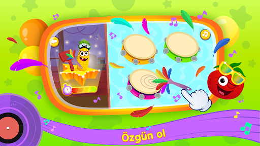 Çocuk oyunu meyve ve müzik ekran görüntüsü