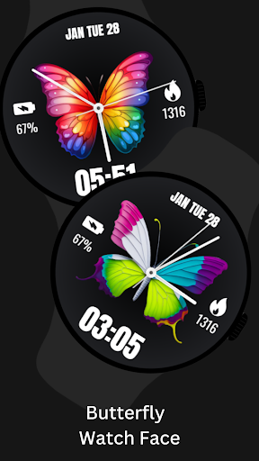 Butterfly WatchFace ekran görüntüsü