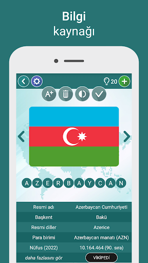Coğrafya bilgi yarışması ekran görüntüsü