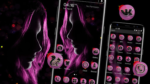 Dark Girl Launcher Theme ekran görüntüsü