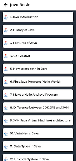 Learn Java Offline ekran görüntüsü