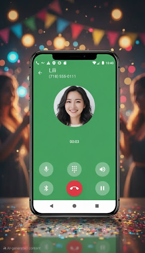 Kişiler, Arama ve Telefon ekran görüntüsü