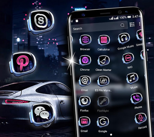 Sports Car Launcher Theme ekran görüntüsü