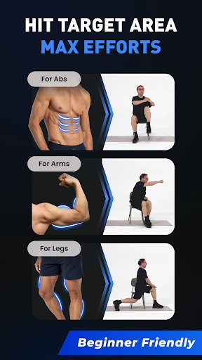 Chair Workout for Men-EasyFIT ekran görüntüsü