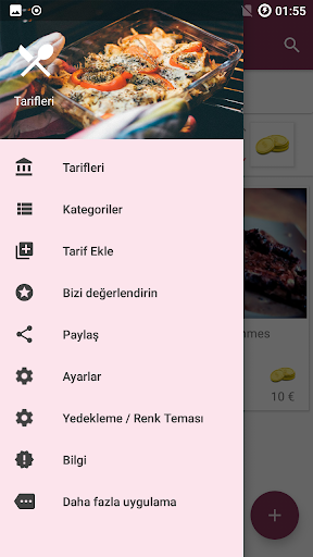 Yemek tarifleri ekran görüntüsü