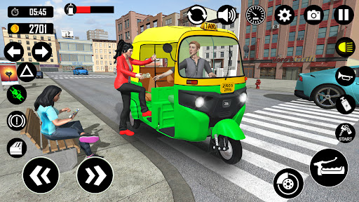 Tuk Tuk Rickshaw Games Taxi 3D ekran görüntüsü