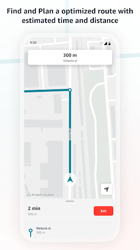 Amazon Location Demo ekran görüntüsü