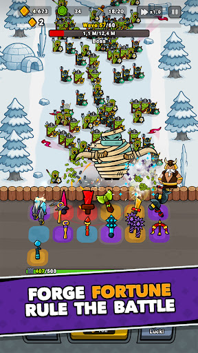 Lucky Forge: Idle TD Game ekran görüntüsü