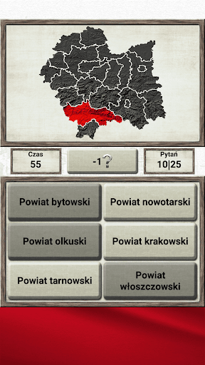 Geografia Polski - Quiz Gra ekran görüntüsü