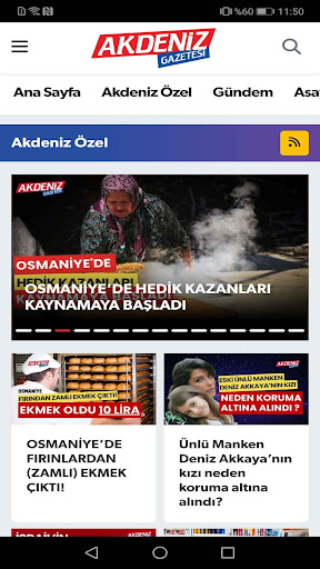 Akdeniz Gazetesi ekran görüntüsü