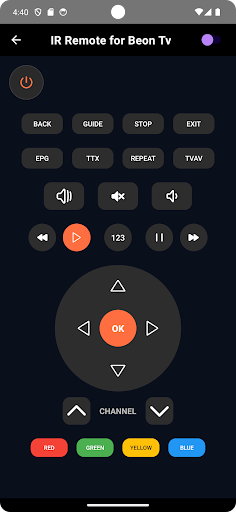 Remote for Beon tv ekran görüntüsü