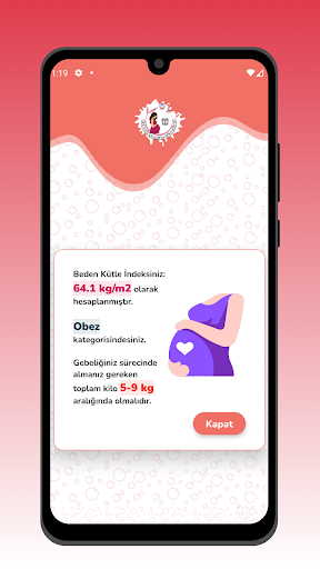 Gebelikte Kilo Yönetimi ekran görüntüsü