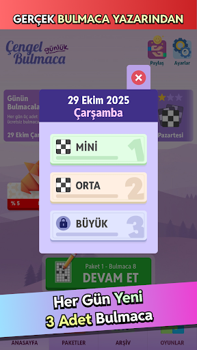 Çengel Bulmaca - Günlük ekran görüntüsü