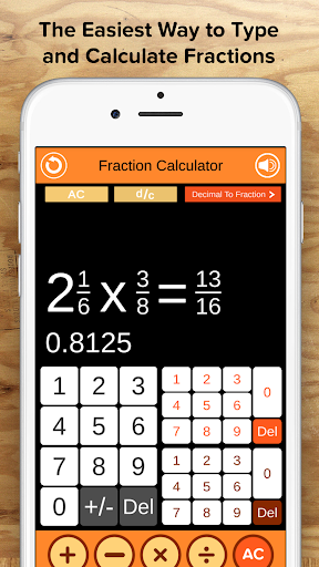 Fraction Calculator + Decimals ekran görüntüsü