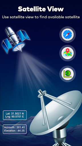 Satellite Finder Director: GPS ekran görüntüsü