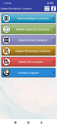 Delete all Phonebook Contacts ekran görüntüsü