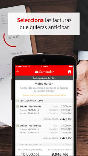 Confirming Santander ekran görüntüsü