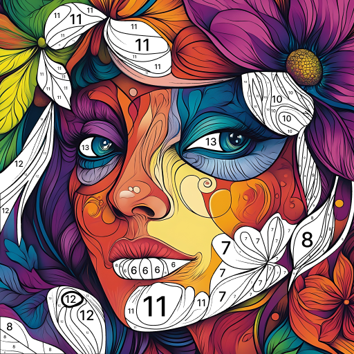 Color by Number: Coloring Book