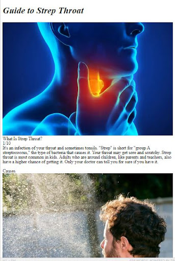 Strep Throat Guide ekran görüntüsü